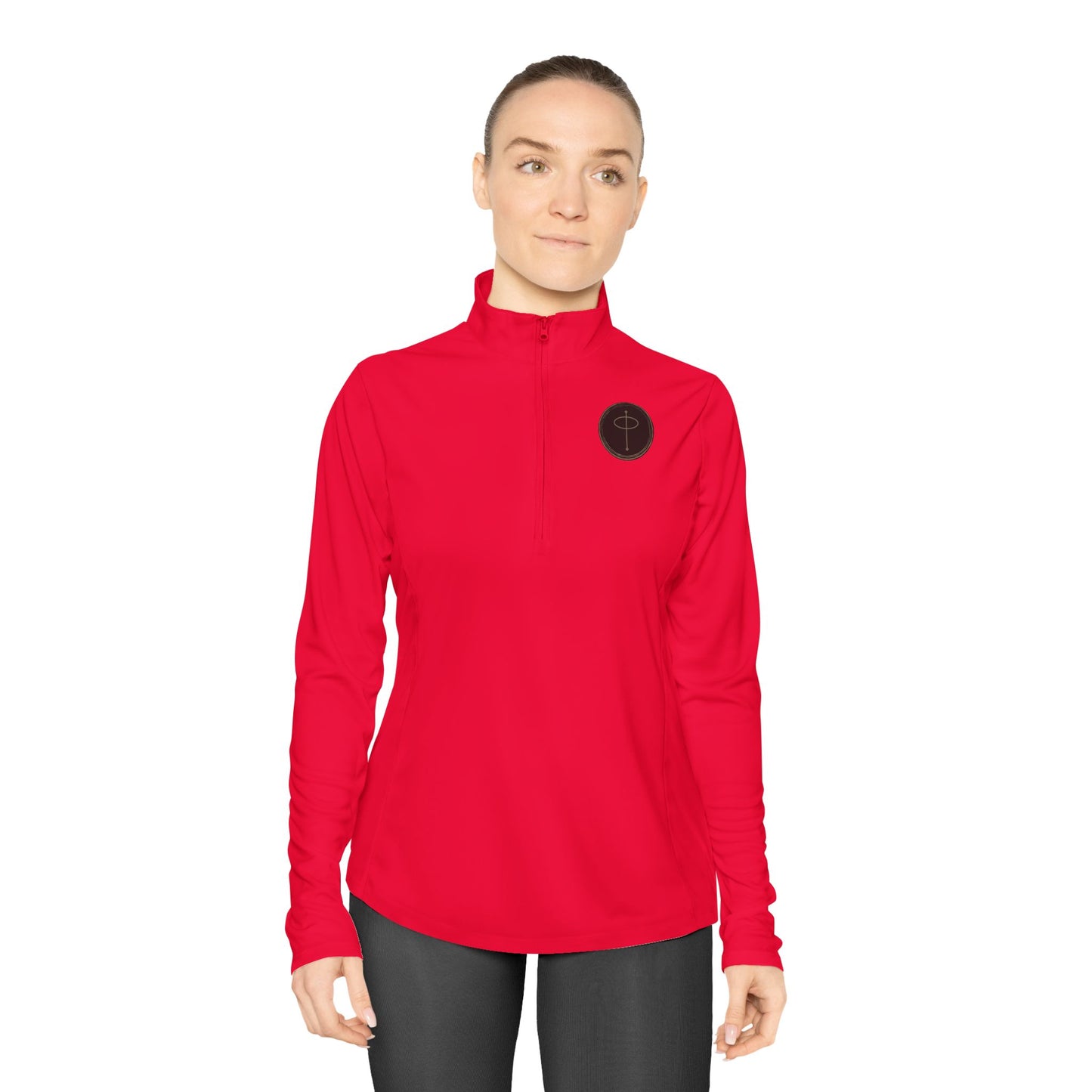 Happy Half-Orc Pullover - Ladies Quarter-Zip Pullover
