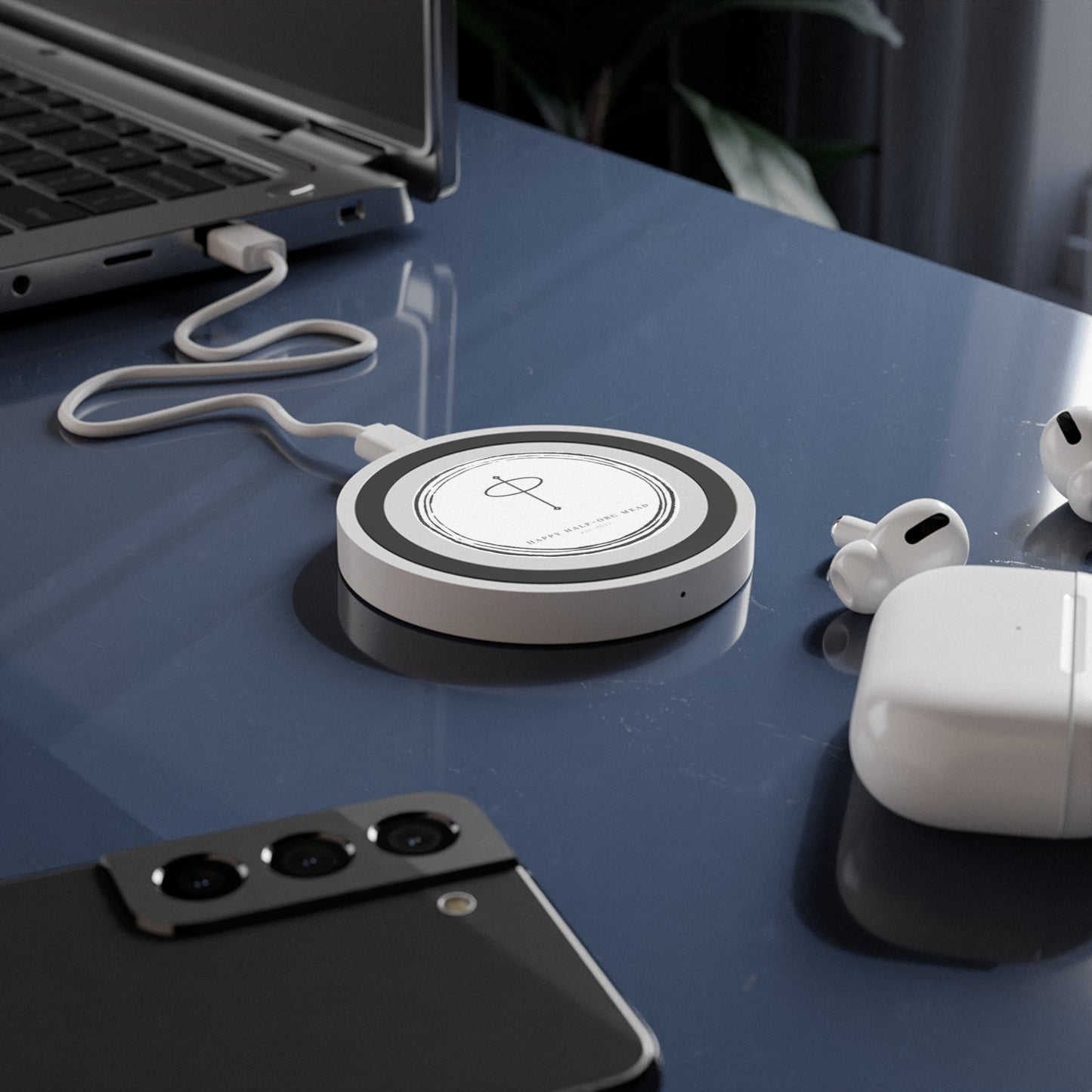 Happy Half-Orc Mead Wireless Charging Pad – Stylish & Functional Decor for Gamers & Fantasy Lovers